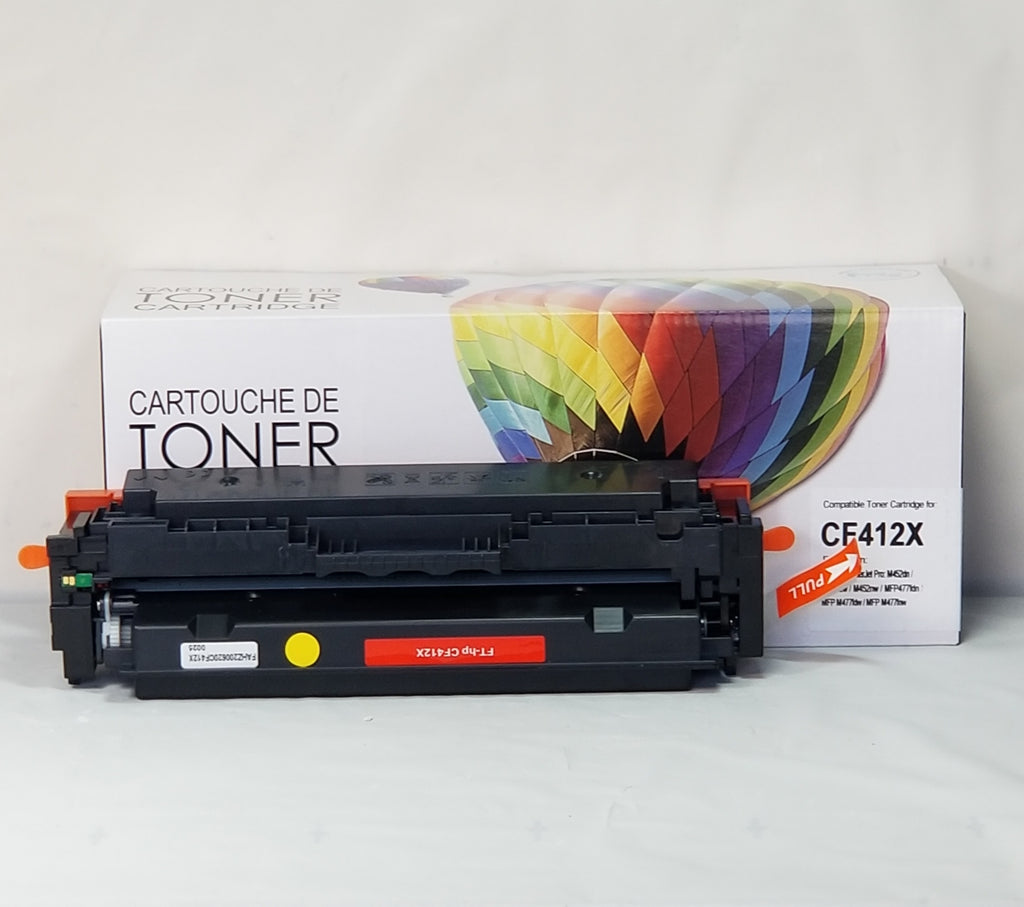 CTCF412X COMPATIBLE HP #410X HY YELLOW TONER FOR M452DN/M45